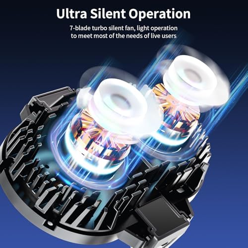 Neveika Phone Cooler, Cellphone Radiator with Dual Semi-Conductor Cooling Chip, Mobile Phones with a Width of 6 to 8 cm for Tiktok Live Streaming, Outdoor Vlog, Mobile Gaming. – Enhanced Compatibility and Speed