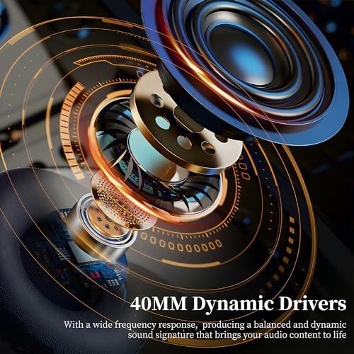 Discover the Ultimate Audio Experience with Falebare Over-Ear Bluetooth Noise Cancelling Headphones – 80-Hour Playtime, Cutting-Edge Comfort, and Powerful Deep Bass for Uninterrupted Listening Anywhere You Go