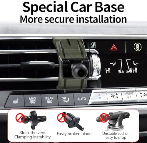 Premium Car Phone Holder for BMW X5 (2014-2018) & X6 (2015-2019) – Custom-Fit Dashboard Mount for Secure Smartphone Access – Enhanced Navigation Experience & Sleek Interior Upgrade – Tool-Free Installation & Adjustable Viewing Angles – Perfect for Driving Safety & Convenience