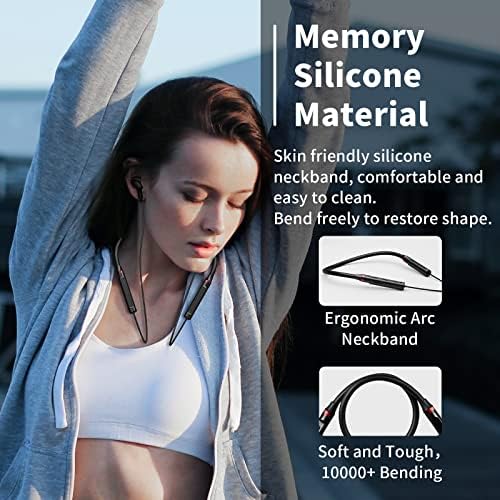 Revolutionary Neckband Bluetooth Earbuds – Superior Hi-Fi Stereo Sound for Active Lifestyles with Unmatched Compatibility for Pixel, Samsung, and i Phone – Lightweight, Sweatproof Design with Rapid Pairing and Extended Battery Life for Ultimate Audio Enjoyment