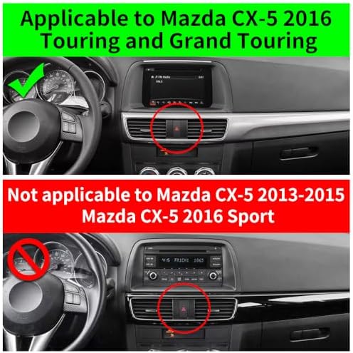 Mazda CX-5 2013-2016 Custom Fit Car Phone Holder – 360-Degree Rotation Dashboard Mount for Enhanced Navigation & Safety – Sleek Mobile Device Cradle Accessory for Ultimate Driving Convenience