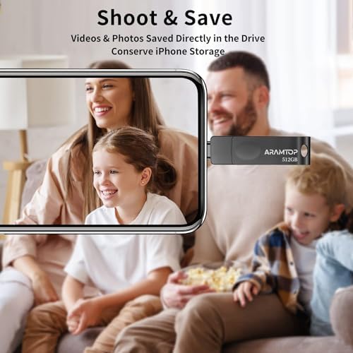 512 GB Photo Stick USB C Memory Stick – Ultimate External Storage Solution for i Phone, i Pad, Android & PC – High-Speed, Plug-and-Play Thumb Drive for Effortless File Management and Backup
