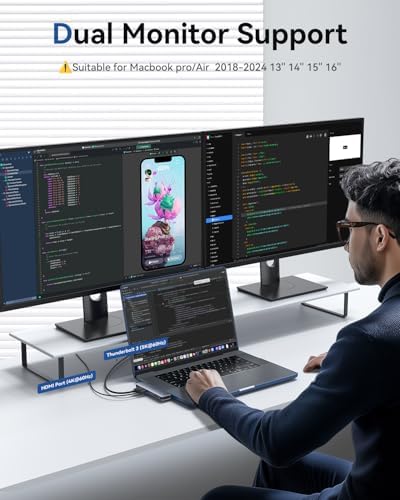 Transform Your Workspace with the Ultimate 9-in-1 USB C Hub Multiport Adapter for Mac Book Pro & Air – High-Speed 4 K HDMI Output, 100 W Power Delivery, and Effortless Connectivity for i Pad Pro, i Mac, and More – Enhance Productivity with 5 USB Ports and SD/TF Card Reader for Seamless Data Transfer and File Access