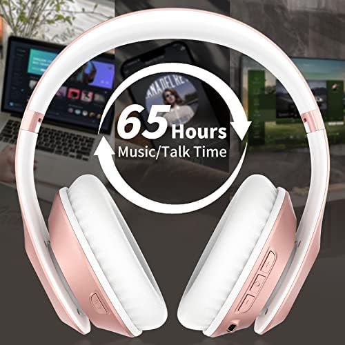 Transform Your Listening Experience: Glynzak Premium Wireless Over-Ear Headphones with 65-Hour Playtime, Hi-Fi Stereo Sound, and Custom EQ Settings – Perfect for Travel, Gaming, and Daily Use