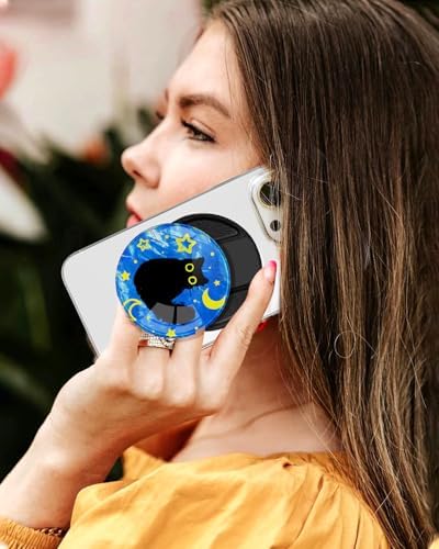 Adorable Cartoon Mag Safe-Compatible Phone Grip Stand – Lightweight Kickstand Ring Holder for Enhanced Usability – Perfect Accessory for i Phone 16/15/14/13/12 with Playful Design for Women and Girls – Durable, Easy-to-Install Magnetic Phone Accessory