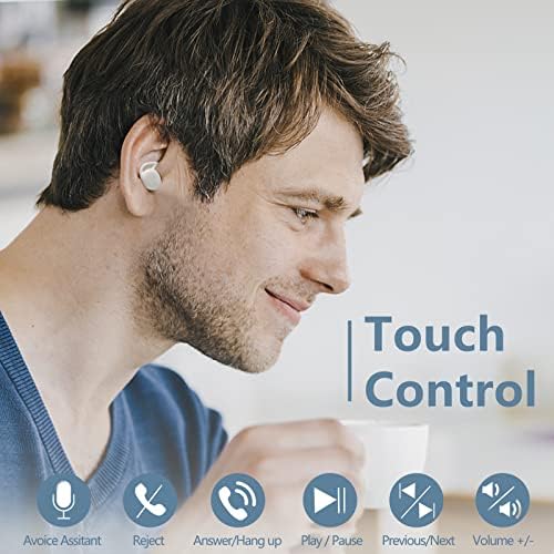 Revolutionize Your Sleep with True Wireless Noise-Canceling Earbuds – Ultra-Comfortable In-Ear Design in Soft Silicone for Uninterrupted Rest, Bluetooth Enabled for Seamless Connectivity, Perfect for Enhanced Sleep Quality and Fast Relaxation