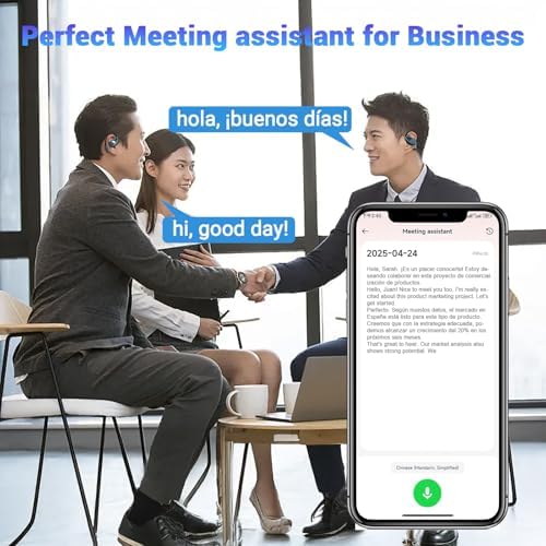 Souroyea Bluetooth Open Ear Earbuds – Immersive Deep Bass Wireless Headphones for Fitness & Sports with LED Battery Indicator and Integrated Microphone, Perfect for i Phone and Android Users – Ultimate Comfort and Environmental Awareness for Active Lifestyles