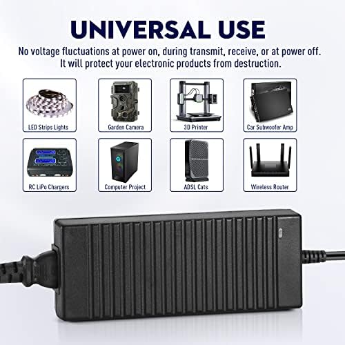High-Performance 24 V 3 A Power Supply Adapter – Universal AC to DC Converter for LED Lighting & CCTV Systems, Dual Plug Compatibility (5.5 x 2.5 mm & 5.5 x 2.1 mm) – Reliable Switching Transformer with Safety Features for Optimal Device Functionality and Longevity