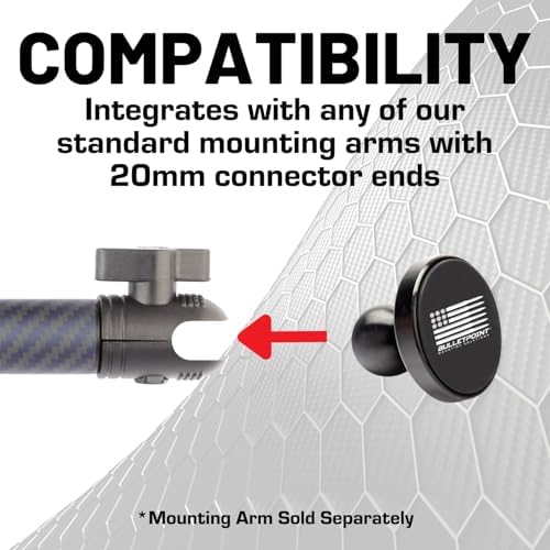 Diablo M6 Magnetic Phone Mount for i Phone & Android – Ultra-Stable 20 mm Ball Holder with Strong Metal Plate for Effortless One-Handed Use – Optimal Compatibility & Quick Installation for All Vehicles