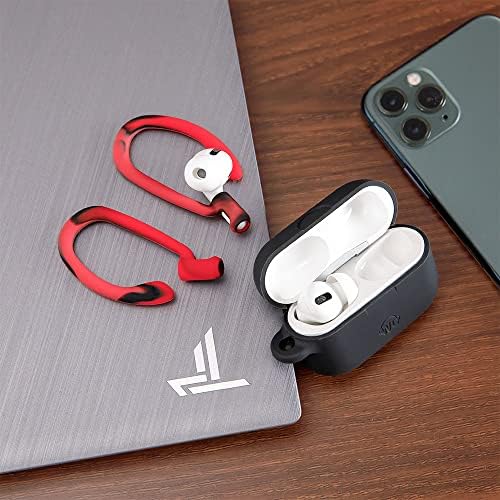 Patented WC Hook Z – Upgraded Over-Ear Hooks for Air Pods Pro 1, 2 & Air Pods 1, 2, 3 | Secure Fit Earbud Accessories with Unique Left & Right Design | Two Size Pairs Included | Winter White | Premium Quality by Wicked Cushions for Maximum Comfort and Stability