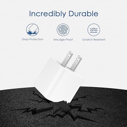 MFi Certified 6 ft i Phone Lightning Charger – Fast Charging USB Cable Pack for i Phone 14/13/12/11 Pro/Pro Max/SE 2022/8/7/XS/XR/X & i Pad – Durable & Efficient Charging Solution for Home & Travel – 4-Pack with Enhanced Compatibility