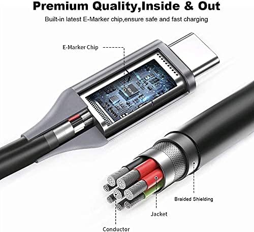 High-Efficiency 65 W USB-C Laptop Charger for Lenovo Think Pad E16 Series – Fast Charging Adapter Compatible with Models 21 JT, 21 JU, 21 JN, 21 JQ, 21 M5, 21 M6, 21 MB, 21 MA – Robust Power Supply with 12-Month Guarantee and Superior Performance for Daily Use