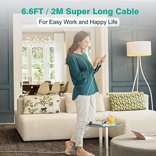IFEART 10 ft USB C to USB C Charging Cable (2 Pack) – Fast Charging for i Pad Pro, Mac Book, i Phone 16/15 Pro Max, Pixel 7/6 Pro – Universal Compatibility & Durable Design for Home and Office Use