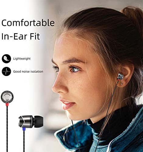Sound MAGIC E10 Wired Earphones: High-Fidelity Stereo Earbuds with Noise Isolation and Powerful Bass – Tangle-Free Comfort in Sleek Gunmetal Finish for Ultimate Audio Experience