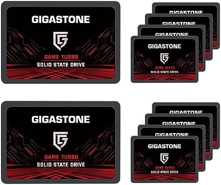Upgrade Your Laptop or PS4 with Gigastone SATA SSD 128 GB 2-Pack – Lightning-Fast 510 MB/s 2.5″ Internal Solid State Drives for Unmatched Performance and Reliability, Perfect for Gaming and Everyday Tasks