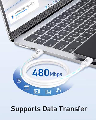 High-Performance 240 W USB C Cable – 9.8 ft Fast Charging & Data Transfer Cord for Mac Book, i Pad Pro, XPS, Surface Pro – Durable, Flexible Design Ideal for Home & Office Use – Essential Accessory for Tech Professionals and Enthusiasts