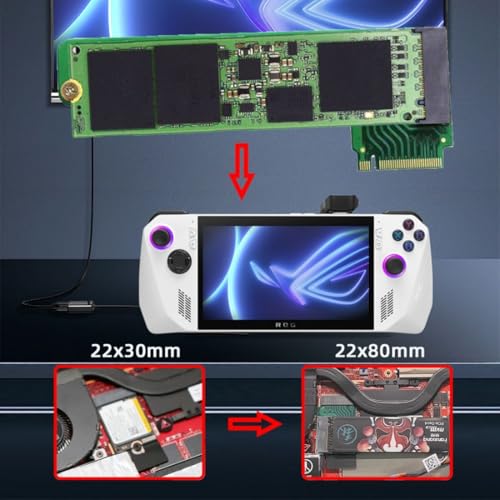 Enhance Your Gaming Setup with the chenyang ROG Ally M.2 NVME Adapter – Upgrade from 2230 to 2280 mm SSD for Lightning-Fast Performance and Compatibility Boost
