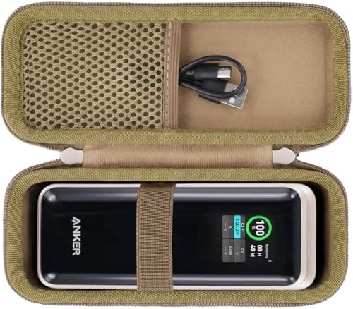 Premium Khanka Travel Case for Anker Prime 27650 m Ah 250 W Power Bank – Shockproof Storage Solution for Ultimate Portability and Protection, Ideal for Adventurers and Daily Commuters, Lightweight EVA Design with Custom Fit and Zipper Closure for Effortless Access