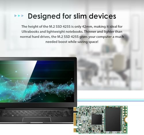 Elevate Your Device Performance with Transcend 250 GB M.2 2242 SATA III SSD – Lightning-Fast 500 MB/s Speeds, Ideal for Ultrabooks, Laptops, and Desktops, Featuring 3 D TLC NAND Flash, LDPC Error Correction, and SLC Cache for Unmatched Reliability and Compatibility