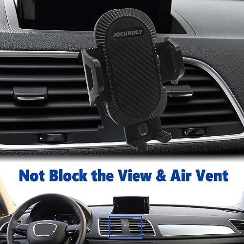 Audi Q3 2019-2024 Custom Phone Mount – Premium Thick Case Compatible Mobile Holder for Seamless Navigation – Adjustable Air Vent Cradle for All Smartphones – Durable Design for Secure Driving Experience