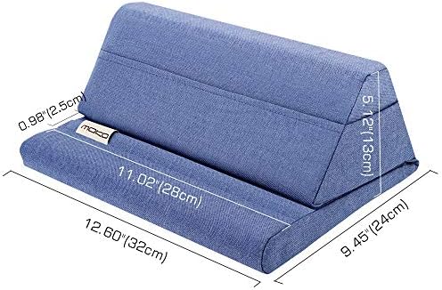Mo Ko Tablet Pillow Stand – Premium Soft Support for Tablets Up to 11 Inches, Ideal for i Pad 10.2″ (8 th Gen), i Pad Air 4/3, i Pad Pro 11/10.5/9.7, Mini 5/4, Galaxy Tab S6/S7 11″ – Luxurious Hands-Free Viewing Solution in Chic Purple for Ultimate Relaxation and Versatile Use