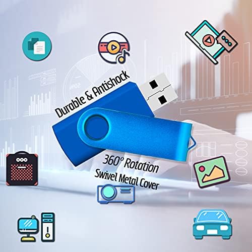 Maximize Your Storage Potential with the JBOS 10-Pack of 4 GB USB Flash Drives – Durable Swivel Design, Enhanced USB 2.0 Compatibility, Ideal for Documents & Multimedia, Sleek Black Finish with Label Sheets for Organization, Perfect for Students and Professionals