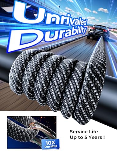 SHEZI 2-in-1 USB C and Lightning Charging Cable – 180 W Fast Charging Solution with 480 Mbps Data Sync – Durable 5 FT Flat Nylon Braided Design for i Phone, i Pad, Samsung and More – Universal Compatibility for Effortless Connectivity