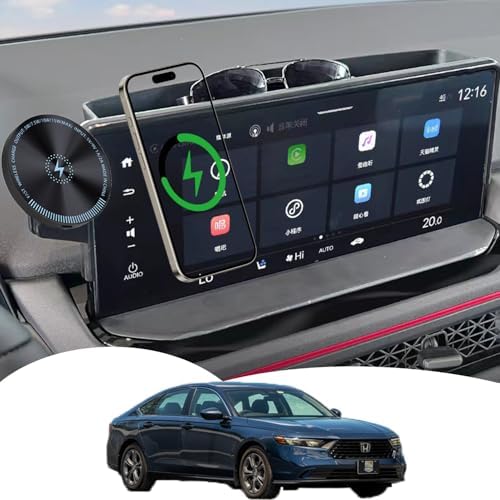 Custom-Fit 15 W Fast Wireless Charger & Phone Mount for 2024 Honda Accord – Universal Compatibility for All Smartphones, Effortless Installation, and Enhanced Driving Safety Accessory