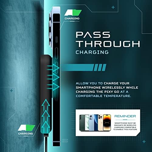 Futurizta Tech® Pixy Go 15 W Mag Safe-Compatible Wireless Power Bank – Ultra-Thin 5,000 m Ah Sakura Pink Charger with 20 W PD Fast Charging & 18 W Quick Recharge – Perfect for i Phone 14, 13, 12, and Air Pods – Stylish, Lightweight, and Efficient On-the-Go Power Solution