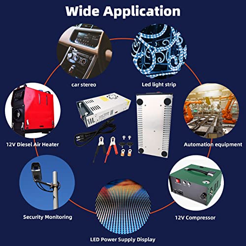High-Performance 12 V 600 W AC to DC Converter – Versatile 50 A Power Supply for RVs, Pumps, LED Strips, and LCD Monitors – Reliable Efficiency and Enhanced Safety Features for Optimal Device Performance