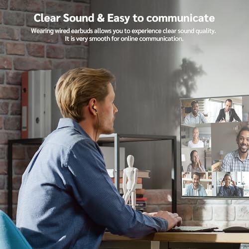 Ultimate USB C Earbuds 5-Pack – Exceptional Noise Isolation In-Ear Headphones Featuring Deep Bass & Integrated Microphone, Perfect for Gaming, Streaming Music, and Effortless Hands-Free Calling with Broad Compatibility for All USB C Devices