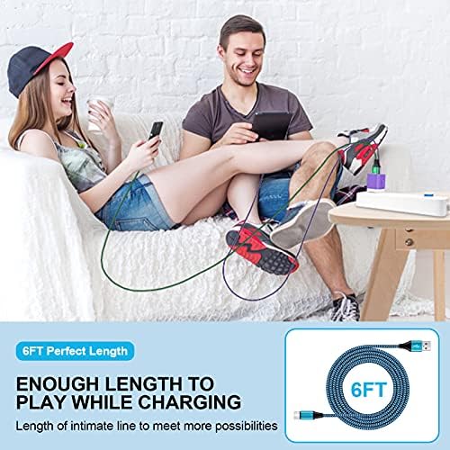 Ultimate Fast Charging Dual Port USB Wall Charger Trio – 2.1 A Quick Charge Adapter with Type C Cable for Samsung Galaxy S24 Ultra, i Phone 16, Google Pixel 9 Pro & More – Perfect Travel-Ready Power Solution for Active Lifestyles