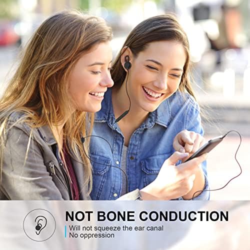 Benjun Premium Open-Ear 3.5 mm Wired Headphones – Lightweight Sport Earbuds with Built-In Microphone for Gaming, Music, and Professional Use – Comfortable, Universal Compatibility with Clear Sound Performance and Tangle-Free Design