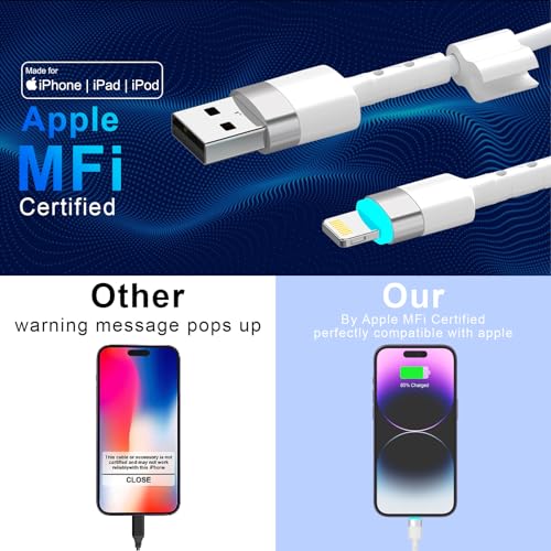 Stylish 3 FT Pink Coiled i Phone Charger 2-Pack – MFi Certified USB to Lightning Cable for Apple Car Play – Fast Charging, Tangle-Free, Trendy Design for Home & On-the-Go Power Solutions
