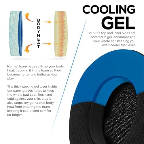 Transform Your Gaming and Listening Experience with Premium Hybrid Ear Pads for Arctis Nova Pro Wireless – Featuring Ultra-Comfort Memory Foam, Cooling Gel Technology, and Breathable Mesh/Leather for Superior Sound Isolation and Performance Enhancement by Brainwavz – Perfect for Long Sessions and Easy Installation