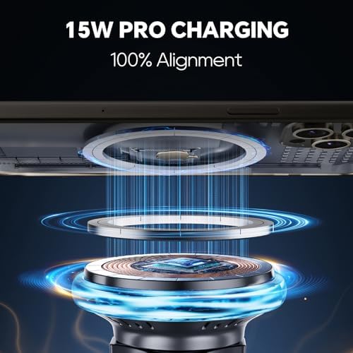 Revolutionize Your Drive with the Magnetic Mag Safe Car Charger – Effortless Wireless Charging for i Phone 16 Pro Max, 15, 14, 13, 12 & Mag Safe Cases | Versatile Vent & Dashboard Mount for Ultimate Accessibility | Secure Magnetic Hold for Safety and Convenience | Sleek Design Perfect for Any Automobile Interior | Stay Powered and Focused on the Road with Fast Charging Technology