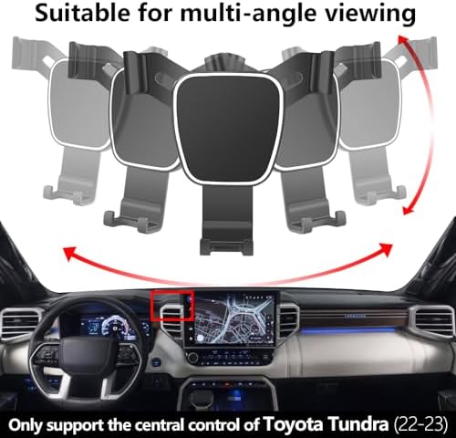 Toyota Tundra 2014-2021 Custom Phone Holder – Secure Smartphone Mount for Crew Max – Effortless Installation & Enhanced Safety for Navigation – Premium Auto Interior Accessory