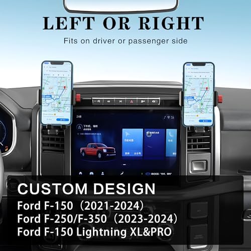 EASEORD Magnetic Wireless Car Charger Vent Mount for Ford F150 & F-Series (2021-2025) – Fast 15 W Mag Safe Charging for i Phone 15/14/13/12 – Stay Connected Safely on the Road with Enhanced Stability and Easy Installation