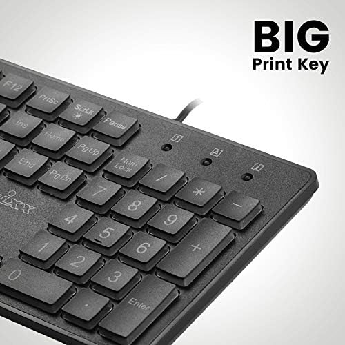 Transform Your Workspace with the Perixx PERIBOARD-317 RGB Wired Backlit USB Keyboard – Enhanced Visibility with Big Print Keys and Dynamic RGB Illumination for Ultimate Typing Comfort – Ideal for Gamers and Professionals Alike – US English Layout for Seamless Navigation and Cross-Platform Compatibility – Elevate Your Productivity and Style Today!