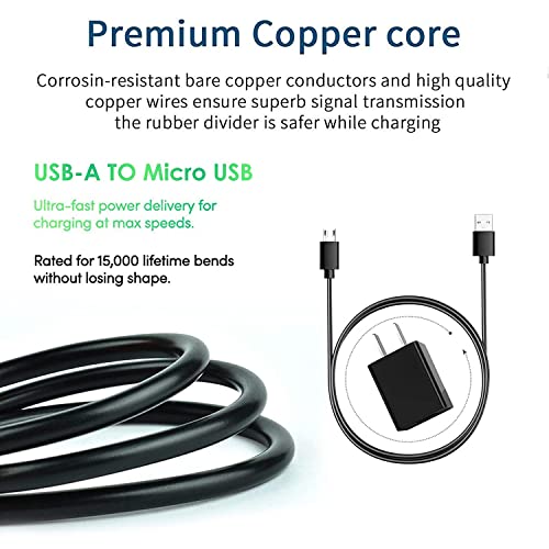 Enhanced Fast Wall Charger & USB Charging Cable for Motorola Devices – Rapid Charging Solution for Moto E Series, G Series, and More – Durable, Lightweight, and Travel-Friendly – Perfect Compatibility with Moto X Force and Droid Turbo 2 – Elevate Your Charging Experience