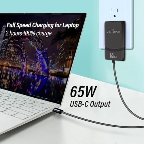 Ultra-Compact 65 W Dual-Port USB-C Fast Charging Wall Adapter – Ga N Technology for Optimal PD3.0 & PPS Performance – Ideal Travel Charger for Mac Book, i Phone 16/15/Pro, Galaxy S24/S23/Note 20, and Pixel Devices – Lightweight, Efficient, and Simultaneous Multi-Device Power Solution