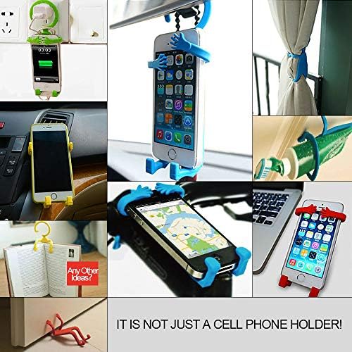Flexible Cell Phone Holder Hands-Free Universal Car Mount,GPS Navigation Battery Charging Desktop Stand (4 Pack A) – Enhanced Compatibility and Speed