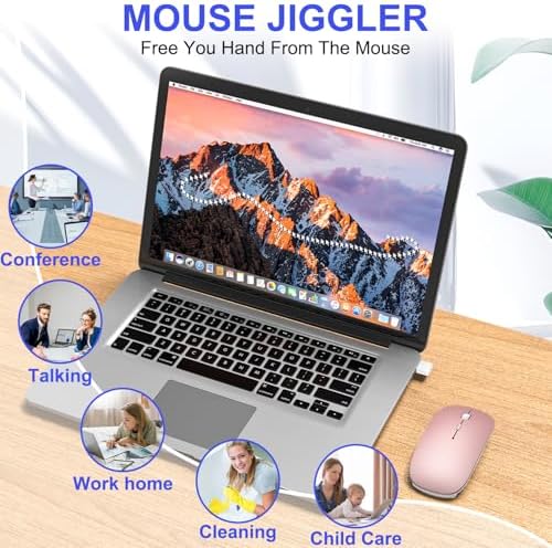 Sleek Silver Bluetooth Wireless Mouse for Mac Book Air & Pro – Ergonomic, Rechargeable, and Silent Tri-Mode Connectivity (2.4 G USB-C/USB-A, Bluetooth 5.2/3.0) for Ultimate Productivity on the Go