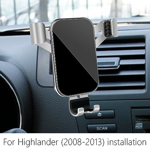 Toyota Highlander 2020-2025 Premium Car Phone Holder – Secure Smartphone Mount with 360° Rotation and Built-in Charger for Enhanced Driving Convenience – Ideal for Highlander Hybrid Accessories and Mobile Cradle Needs