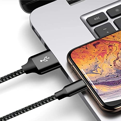 Premium 5-Pack i Phone Charger Set: MFi Certified Nylon Braided Fast Charging Cables (3 FT, 6 FT, 10 FT) for i Phone 14/13/12/11/X/Max/8/7/6/5/SE/i Pad – Unmatched Durability & Versatile Lengths for Every Lifestyle