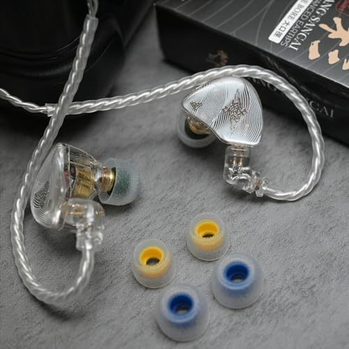 Transform Your Audio Journey with Linsoul Tangzu Tang Sancai Wide Bore Silicone Eartips – Premium Hypoallergenic Comfort and Superior Sound Quality for In-Ear Earphones (Size S, 3 Pairs)