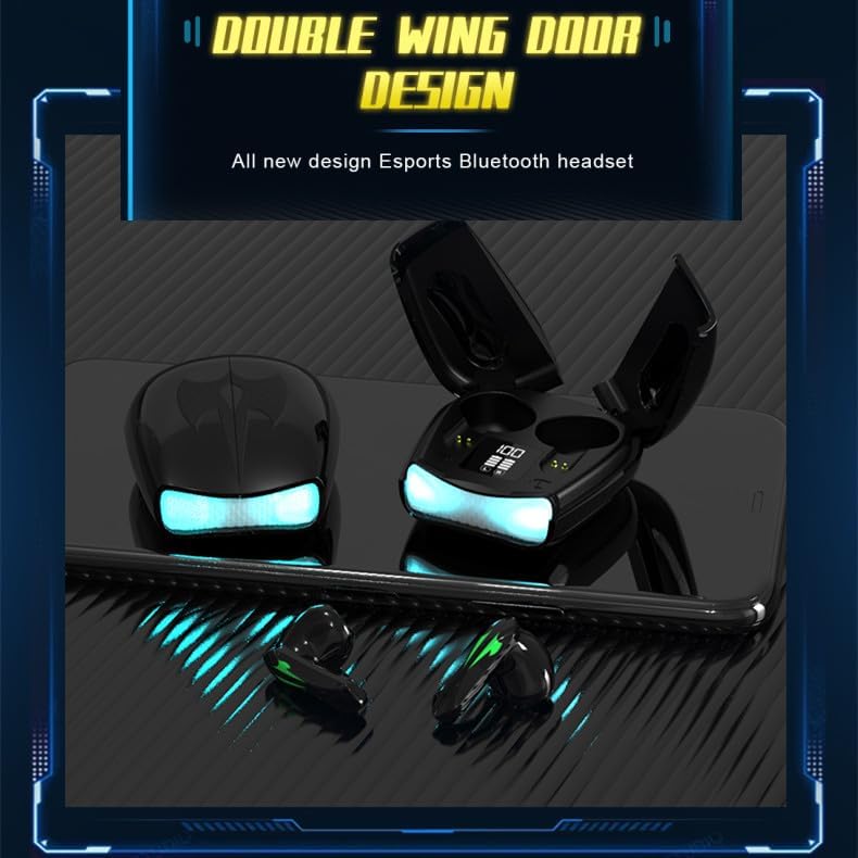 Revolutionary Ear Hook Bluetooth Wireless Headphones – Comfort-Focused Noise Cancelling Earphones with Microphone for Android & i Phone Compatibility (Red) – Effortless Connectivity, Ultimate Sound Quality, and Ergonomic Design for All-Day Wear