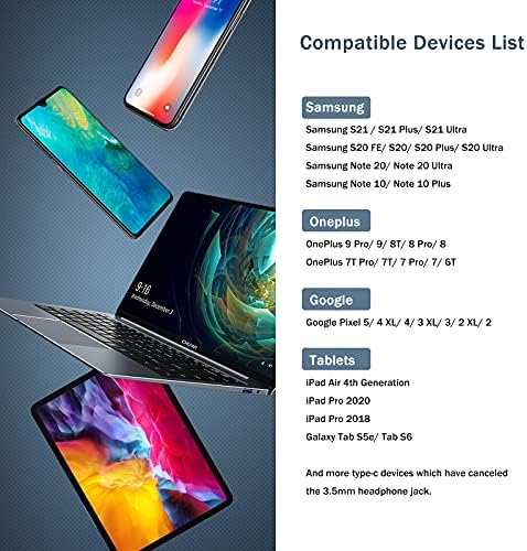 Premium USB C Noise-Cancelling Earbuds with Microphone – High-Fidelity In-Ear Headphones for Samsung Galaxy S24/S23/S22 Ultra, Google Pixel, i Pad Pro, and More – Ergonomic, Tangle-Free Design for Uninterrupted Audio Experience and Enhanced Compatibility