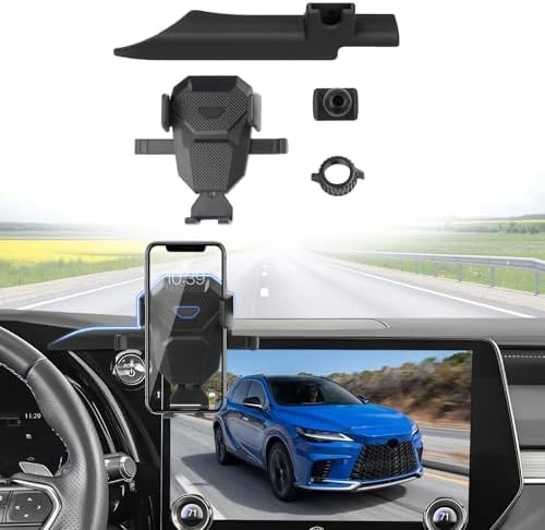 Premium Adjustable Car Phone Holder for Lexus RX 2023-2025 – Hands-Free 14-Inch Screen Mount for All Smartphones – Ultra-Stable Design for Secure Navigation and Easy Access to GPS and Apps – Essential Driving Accessory for Enhanced Safety and Convenience