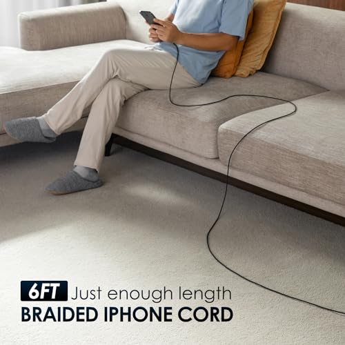Fast Charging Nylon Braided i Phone Charger Cable – 3-Pack, 3 FT MFi Certified Lightning Cords for i Phone 14/13/12/11 Pro Max/XR/XS/X/8/7/Plus/6 S, i Pad, i Pod, and Air Pods – Enhanced Durability and Compatibility for Optimal Performance